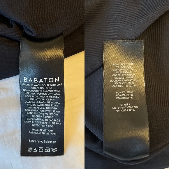SOLD Babaton Contour V-neck Longsleeve Small Black - Picture 9 of 11